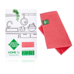 Green Fiber HOME S1, Файбер для мытья посуды, коралловый