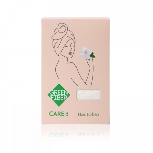 CARE 8, нair тurban, Тюрбан для волос молочный