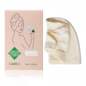 CARE 8, нair тurban, Тюрбан для волос молочный